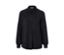 Schwarzes Blusenshirt mit Knopfleiste.