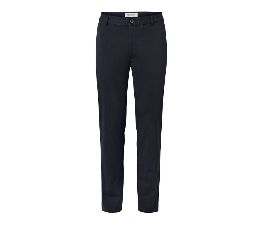 Eine marineblaue Flex-Chino.