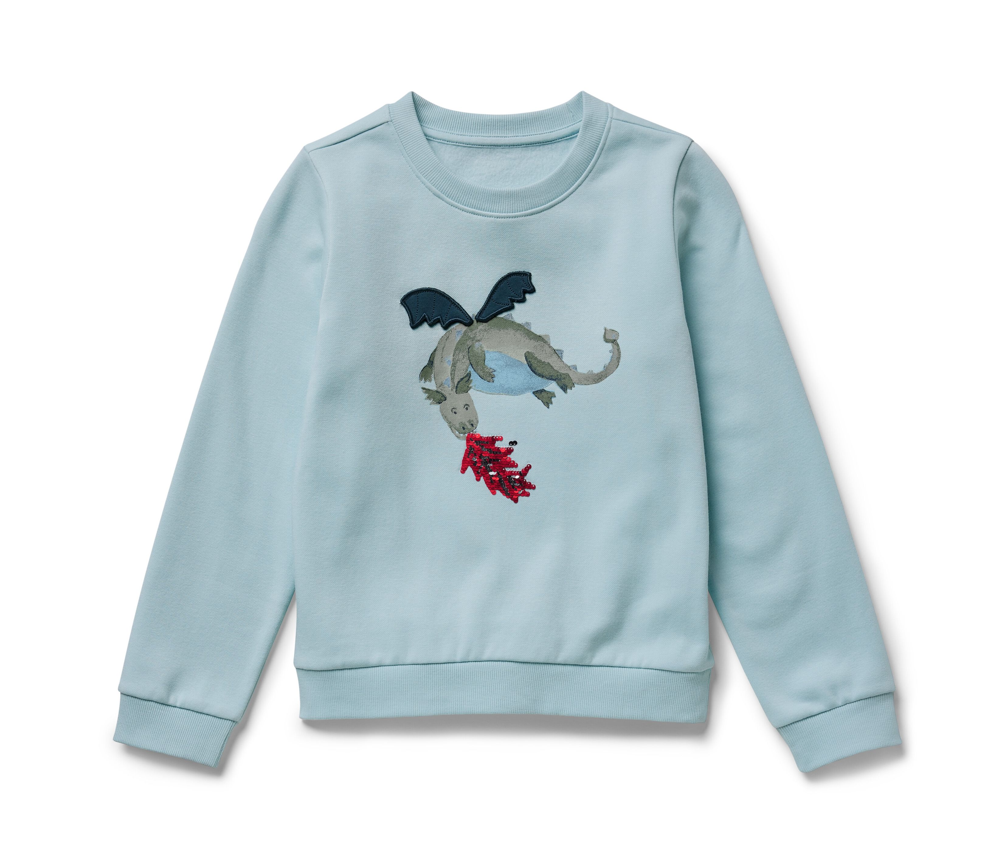 Tchibo - Kinder-Sweatshirt mit angerauter Innenseite - Newborn - Gr. 50/56 - hellblau