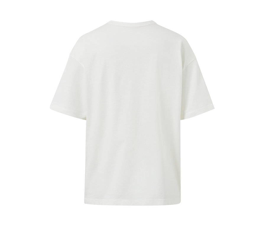 Weißes T-Shirt mit Print.