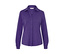 Lila Blusenshirt mit Knopfleiste.