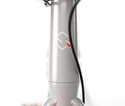 Detailansicht des weißen Rahmens eines SHARP Hybrid E-Bikes.