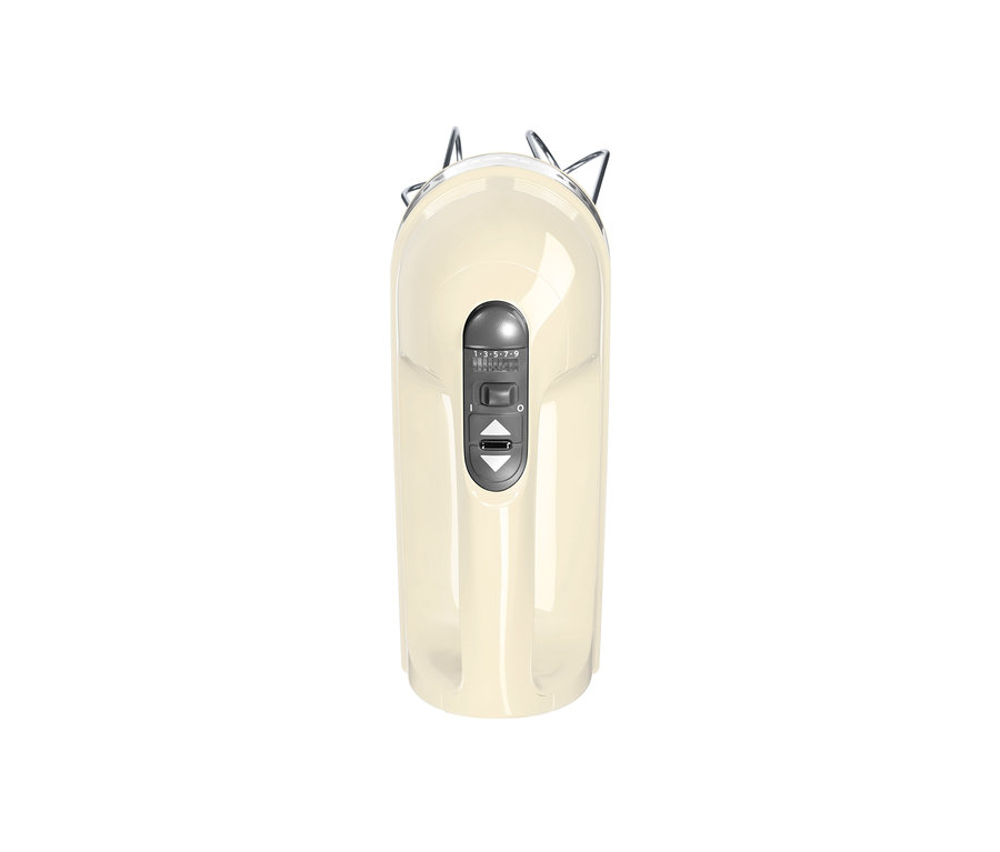 Detailansicht des KitchenAid-Handmixers »5KHM9212EAC« in Creme.