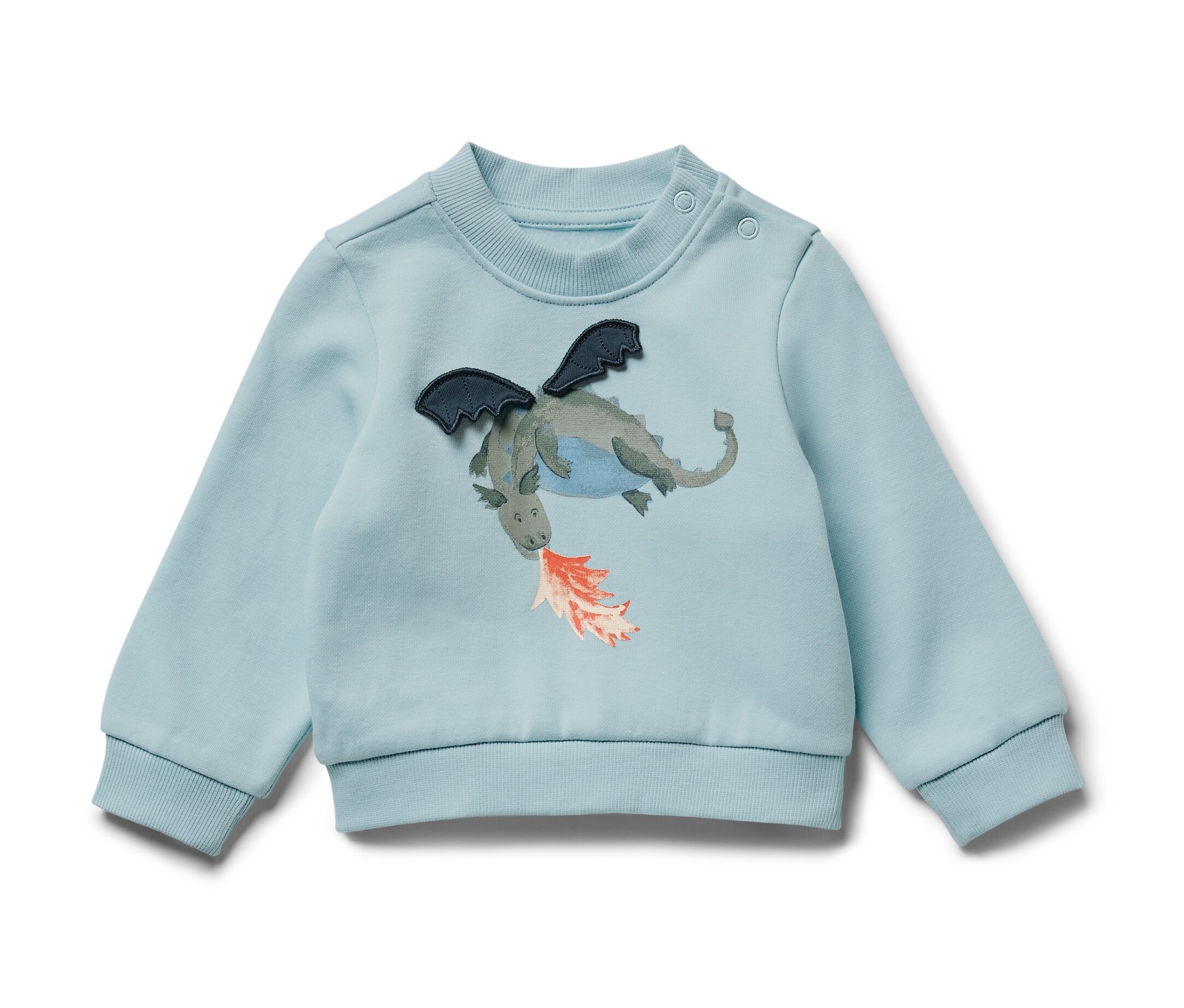 Thumbnail - Tchibo - Kinder-Sweatshirt mit angerauter Innenseite - Jungen - Gr. 110/116 - hellblau