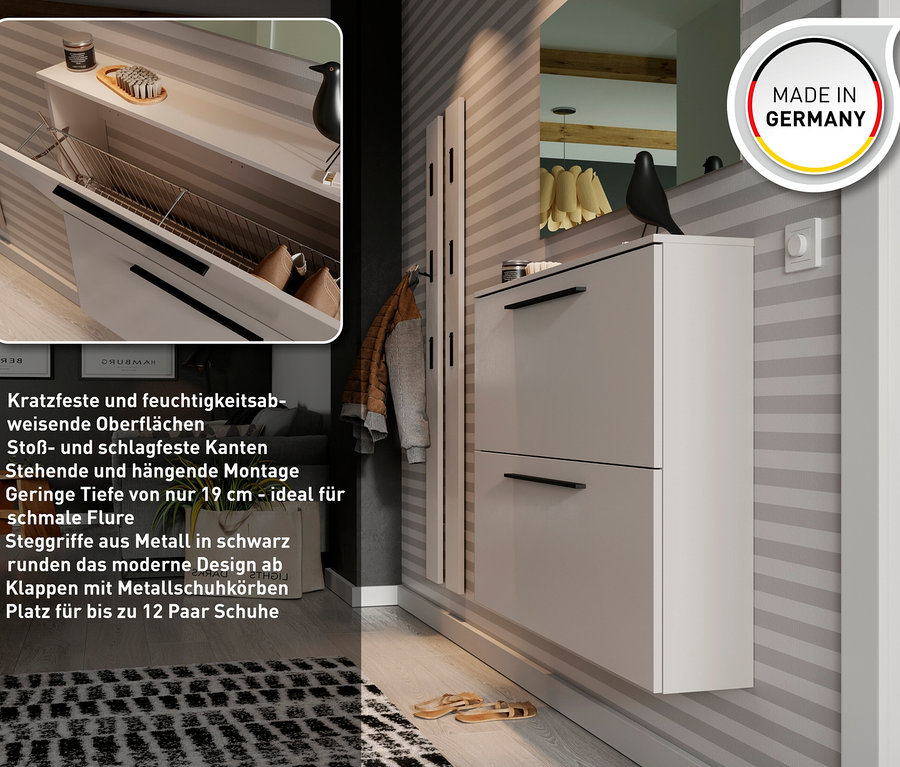 Schuhschrank »Utah«, kaschmirfarben.