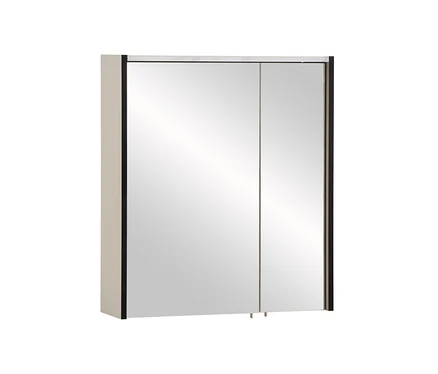 Geschlossener cremebeige Spiegelschrank »Edda«.