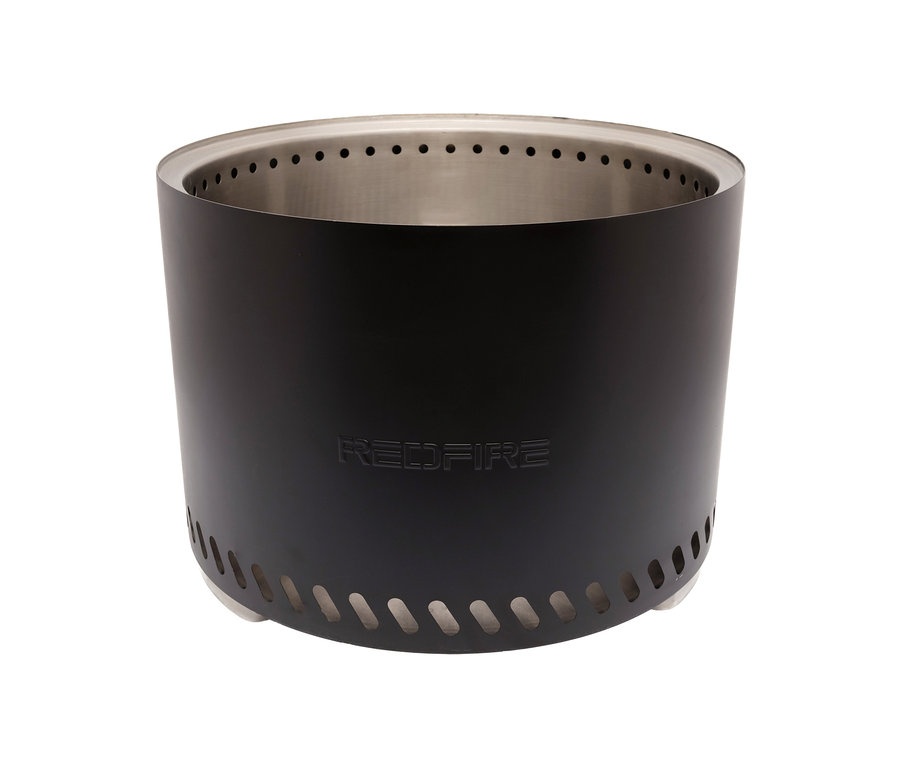 Eine RedFire Feuerschale »Volcano Extra Large« inklusive Aufbewahrungstasche, Ø ca. 49,5 cm, schwarz.