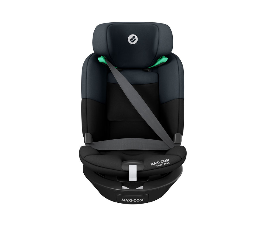 Maxi-Cosi Kinder-Autositz »Emerald 360 S« in Schwarz und Grau.