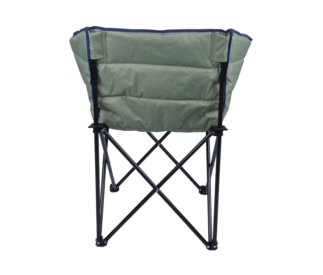 Rückansicht des grünen Tambu Camping-Faltstuhls »ASANA«.