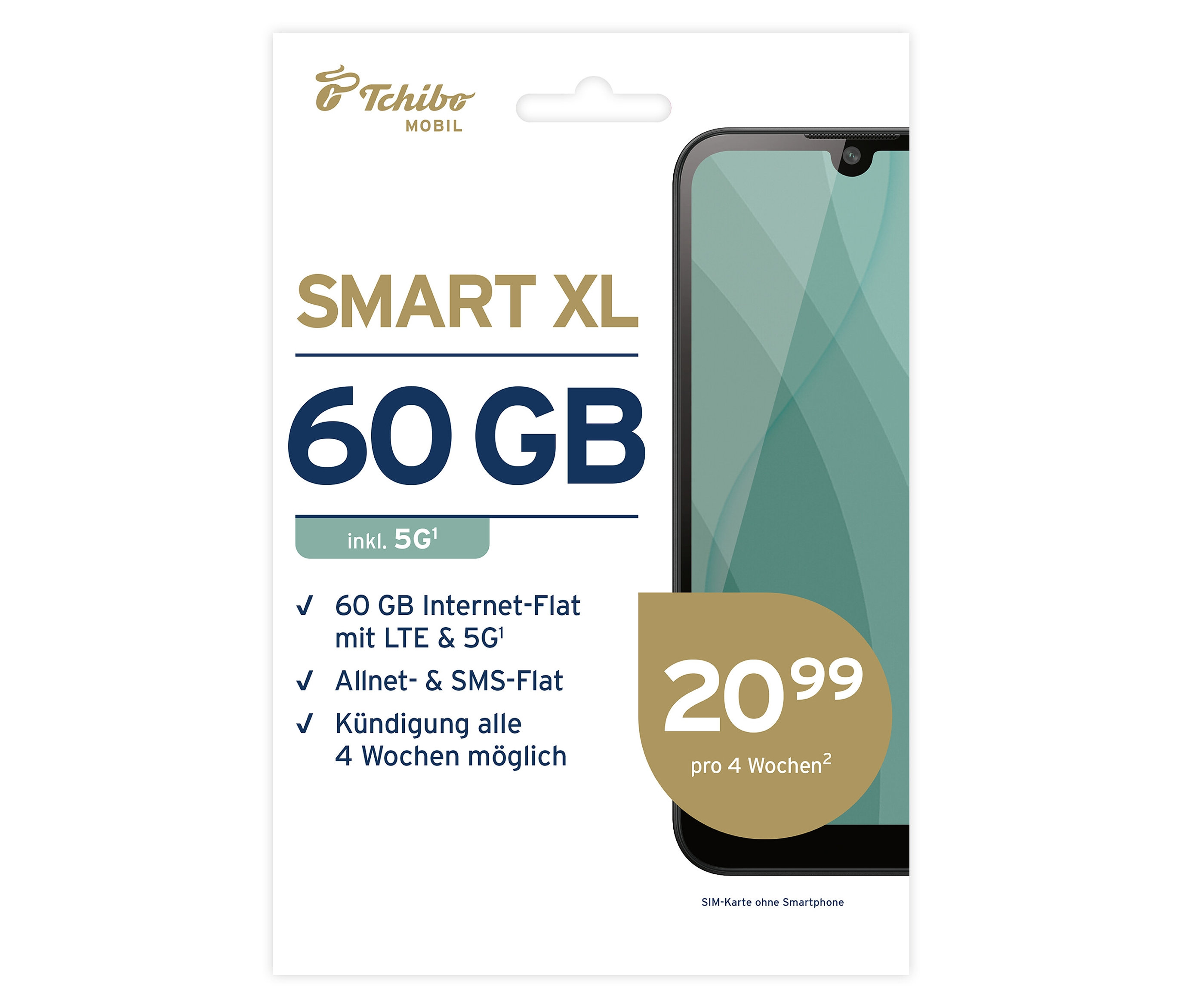 Tchibo - Smart XL mit 60 GB - 20,99 €/4 Wochen
