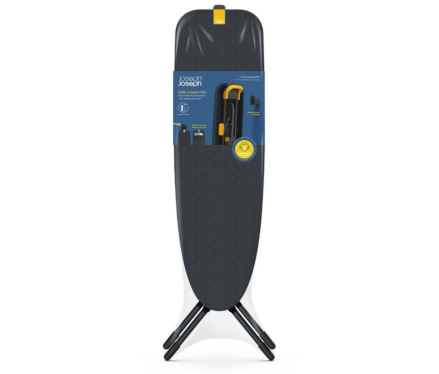 Frontansicht des Joseph Joseph Bügelbretts »Compact Plus«.