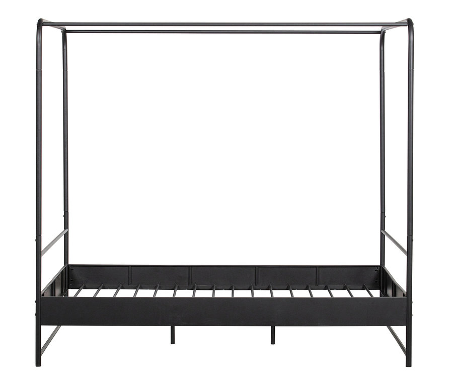 Schwarzes Woood Bett »Bunk« 160 x 200 cm.