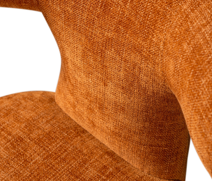 Detailaufnahme eines zimtfarbenen »Permit« Stuhls (2er-Set) von BePureHome.