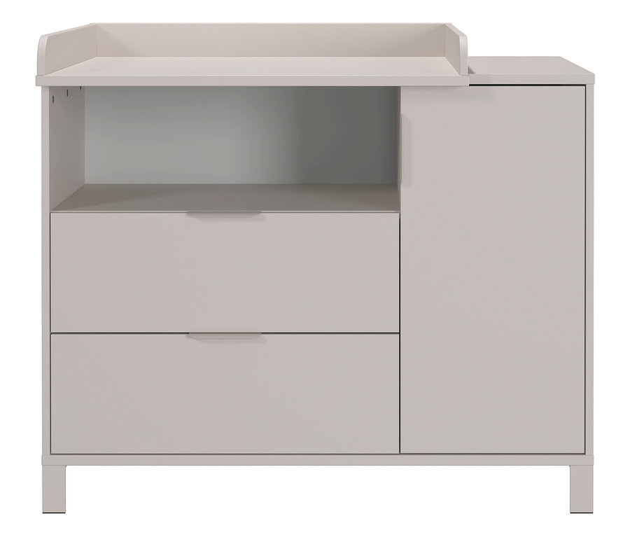 Set »Alkmaar« breit, Kommode und Wickelaufsatz.