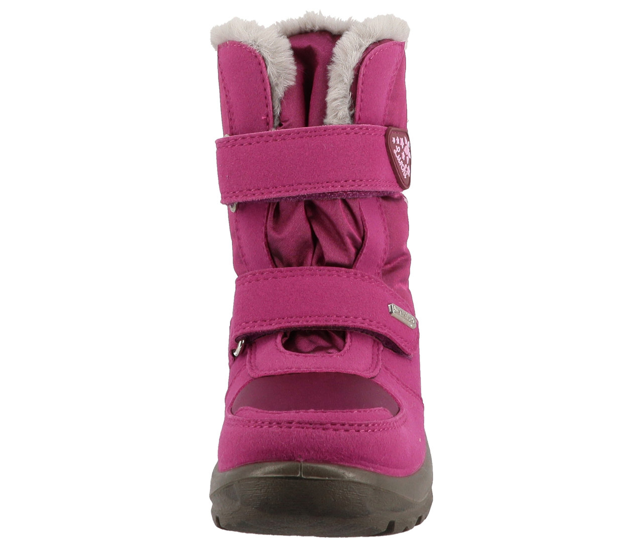 Rosa Winterstiefel LURCHI »Kasandra-SYMPATEX« mit Fellfutter und Klettverschluss.