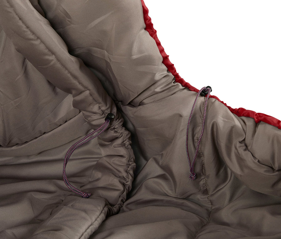 Innenansicht der Grand Canyon Doppel-Isomatte »Hancock 7.5« mit rotem Rand und Kordelzug.