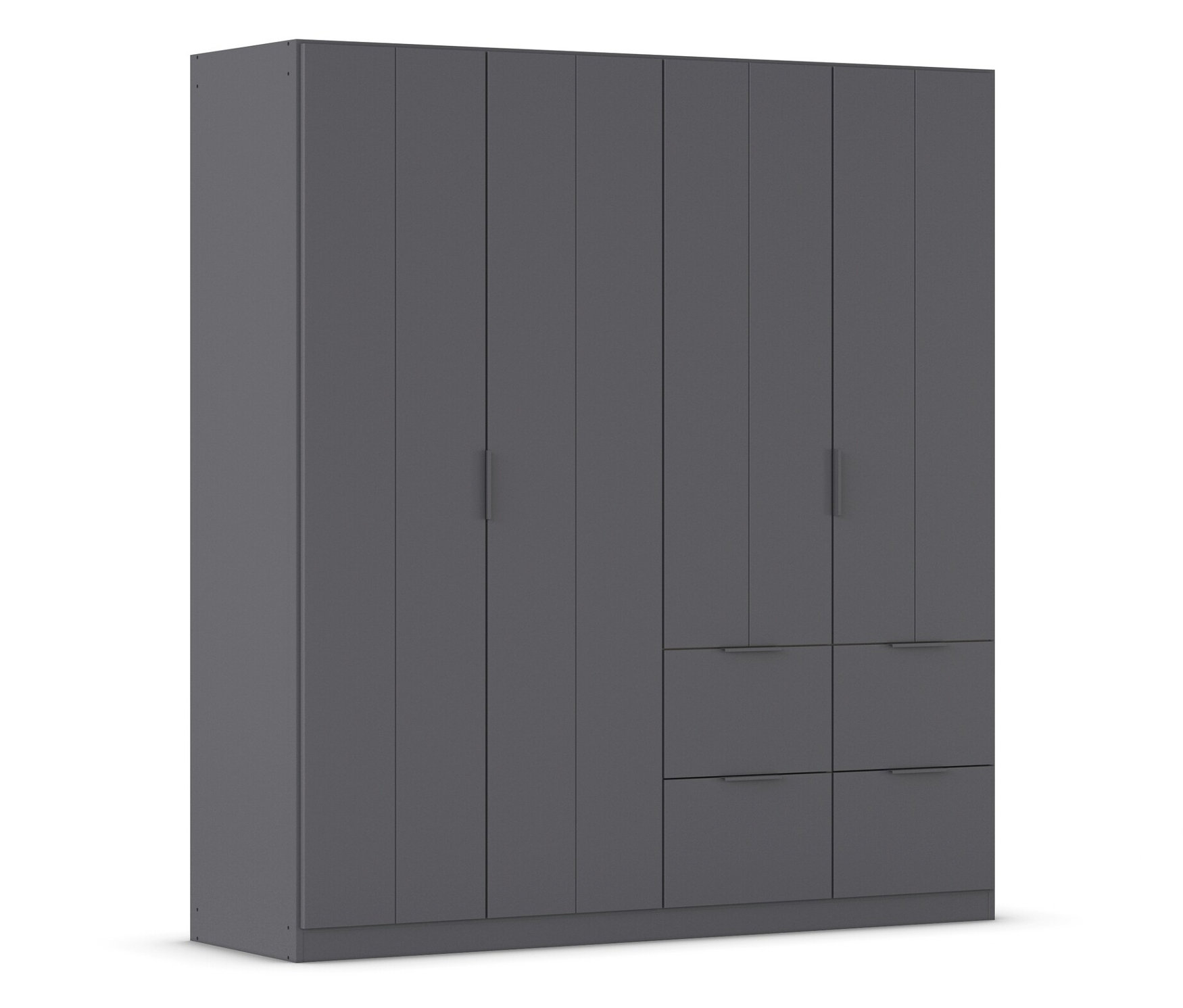 rauch Kleiderschrank »Ella« - 181x56x197cm - grau - - Holzwerkstoffe
