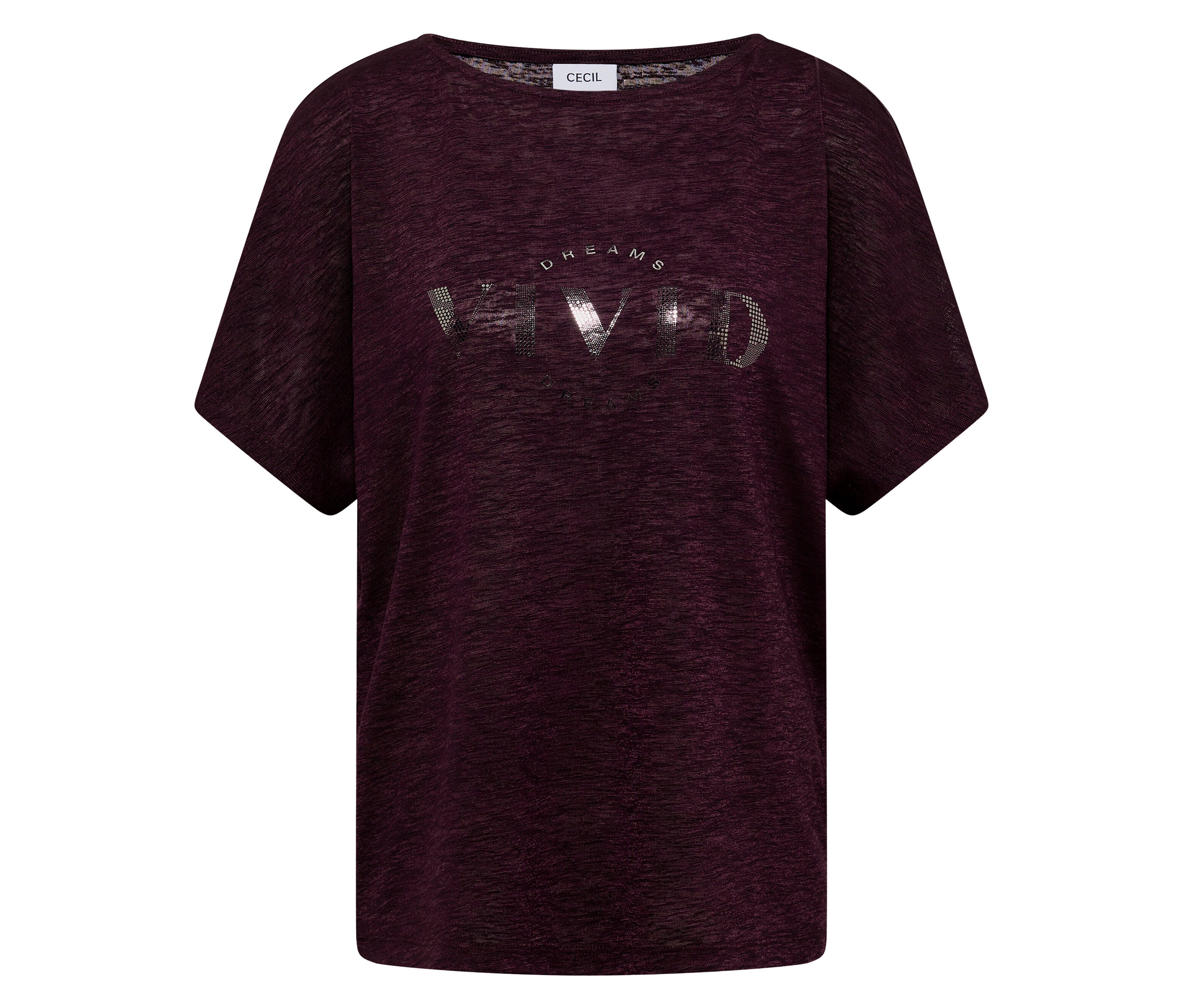 Cecil Kurzarmshirt - Damen - Gr. S - rot - rot