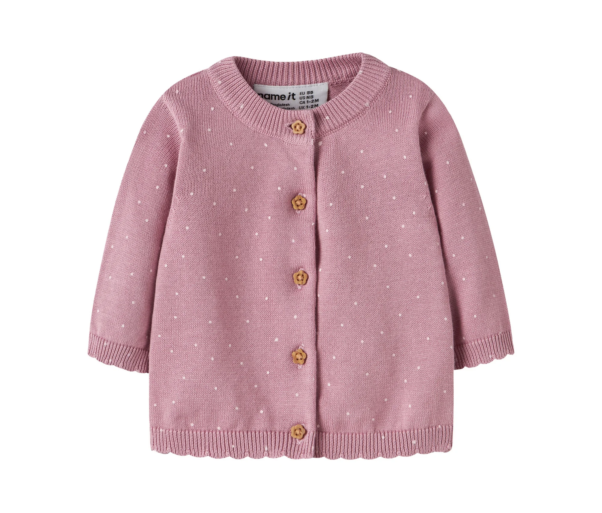 Tchibo - Name IT Strickjacke - Baby - Gr. 62 - lila