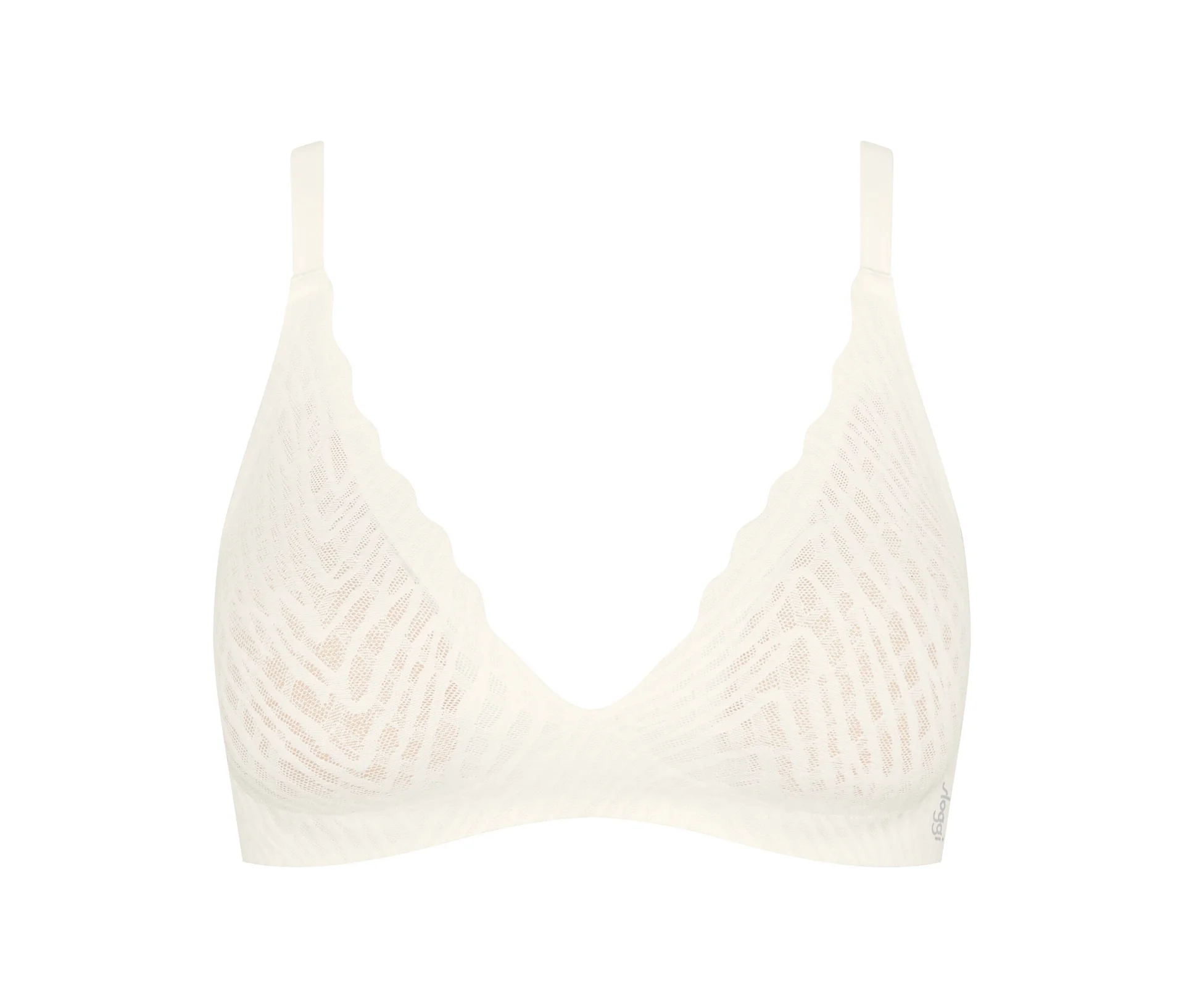 Sloggi Damen Weiß Bügelloser Bh "Zero Feel Bliss The Up", Gr. L, N-Gr, (Silk ), Spitze, Obermaterial: 76% Polyamid, 24% Elasthan, Bhs, Spitzen... - Bild 3