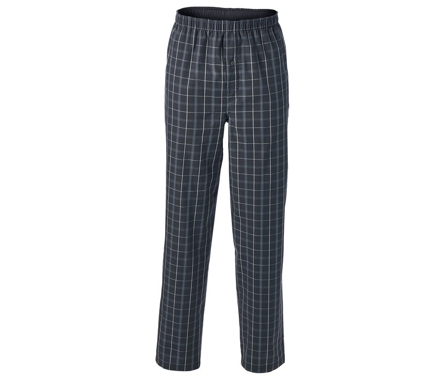 Eine karierte Web-Pyjamahose.