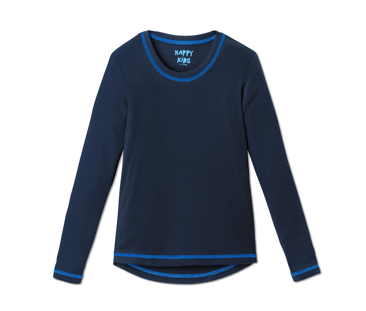 Dunkelblaue Funktionsunterwäsche mit langen Ärmeln.