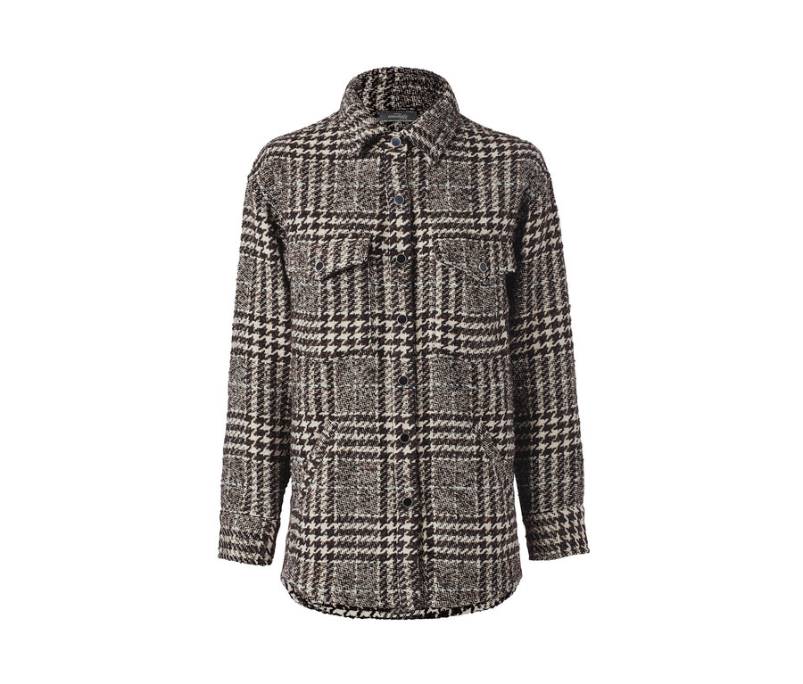 Eine Hemdjacke mit Karomuster.