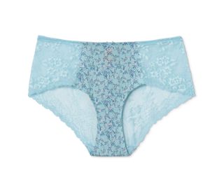 Türkis mit floralem Alloverprint