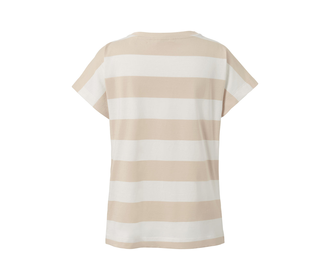 Gestreiftes T-Shirt mit kurzen Ärmeln.