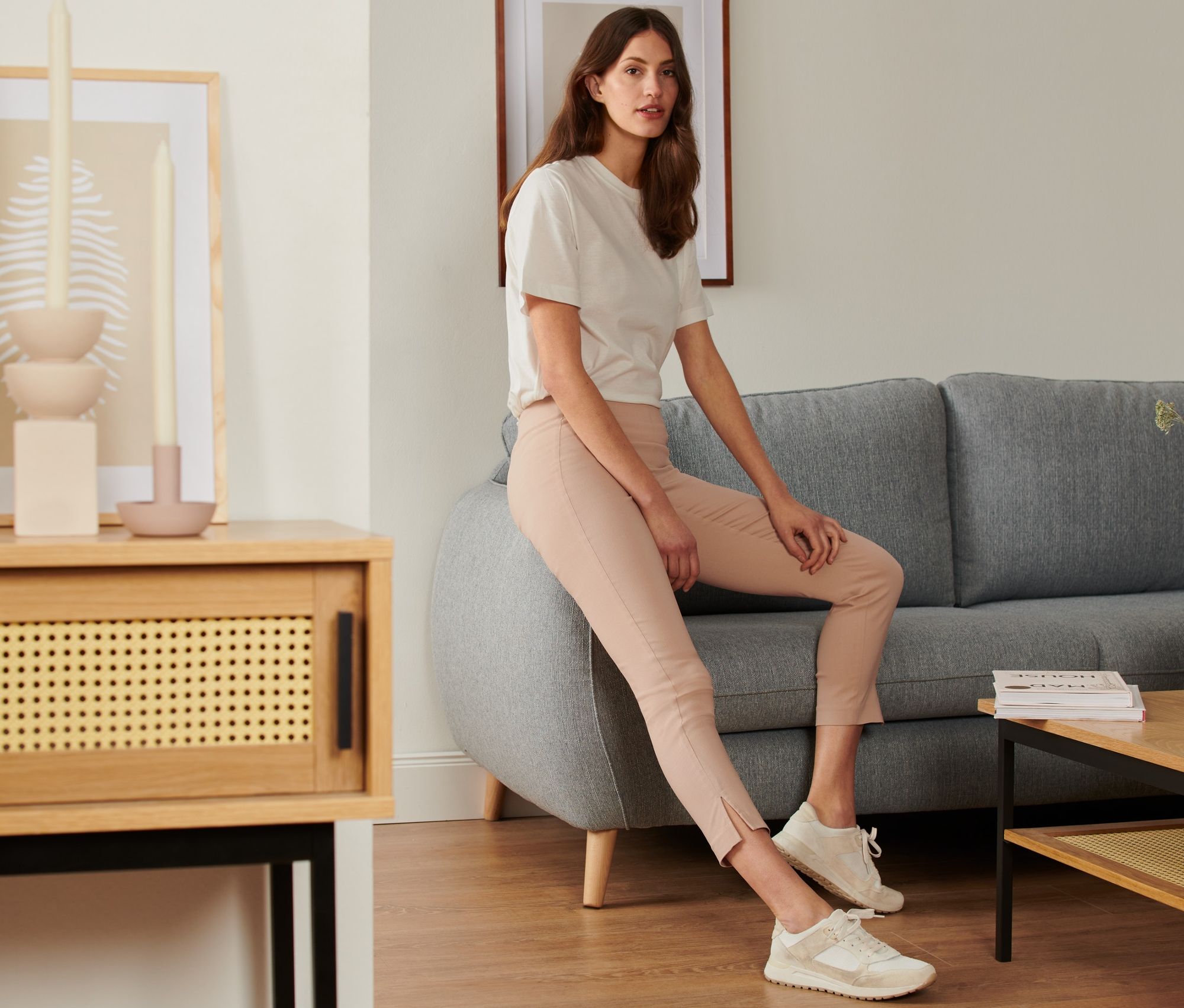Thumbnail - Tchibo - Stretchhose - Damen - Gr. 36 - beige