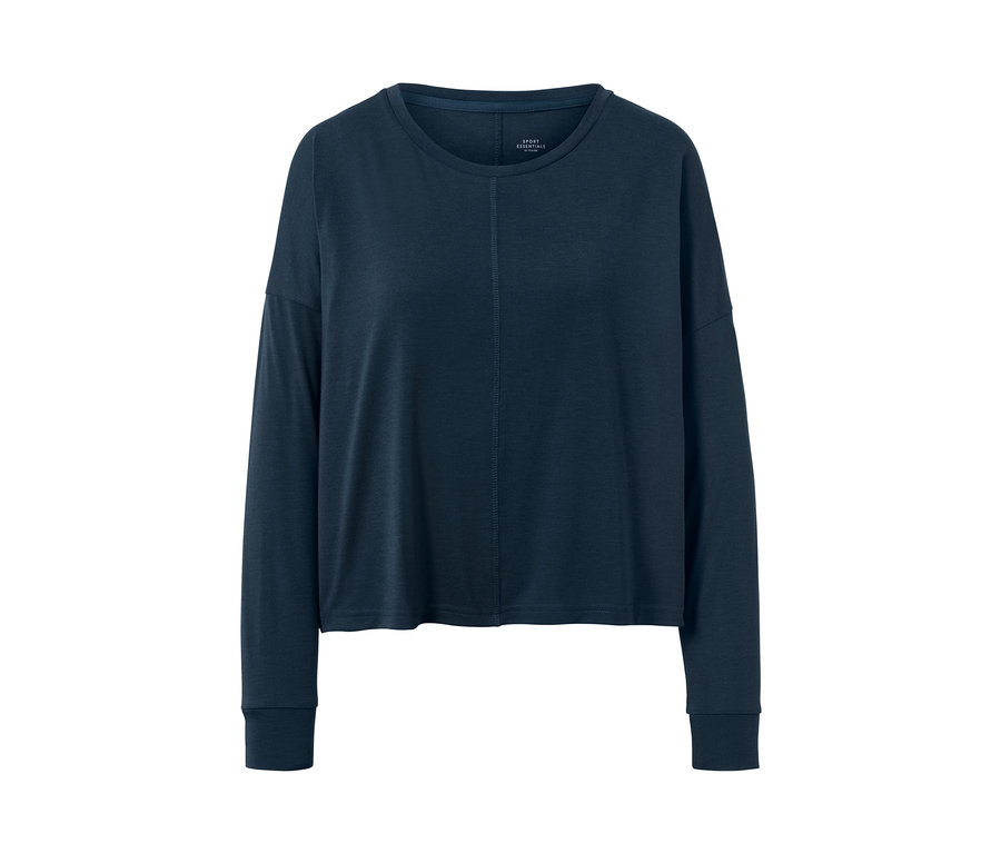 Blaues 2-in-1-Sportshirt.