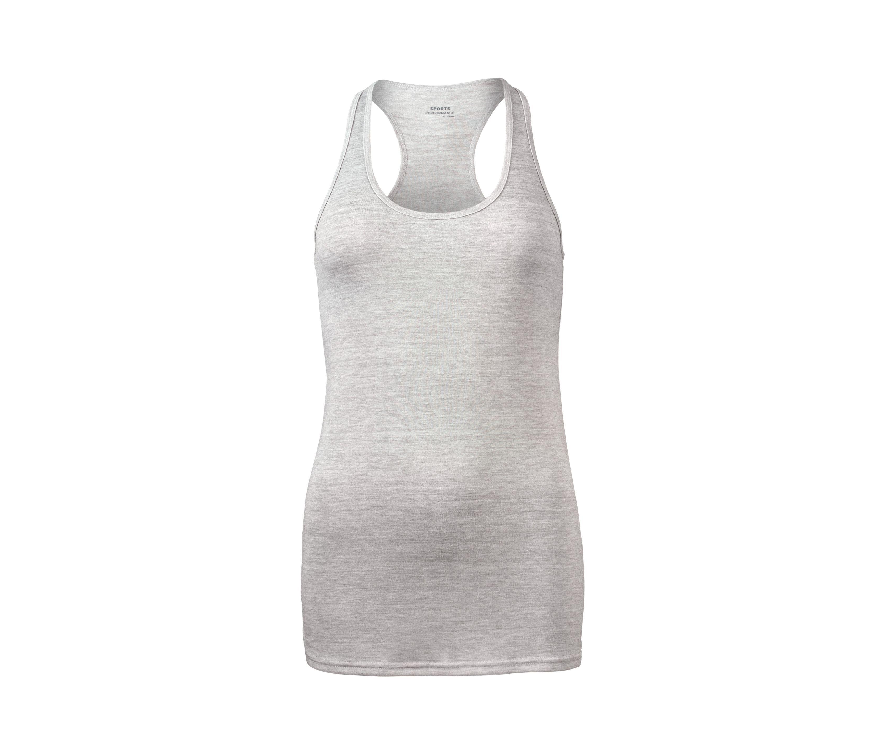 Thumbnail - Tchibo - 2-in-1-Sportshirt - Damen - Gr. S - hellgrau
