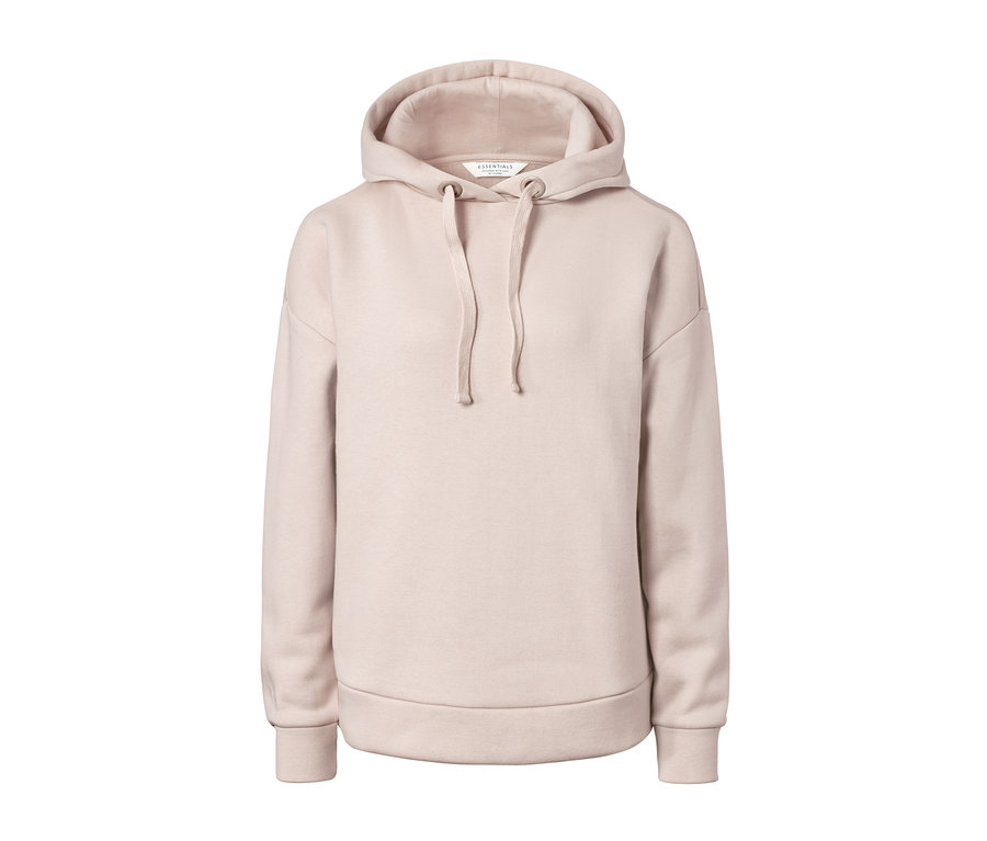 Ein beiger Hoodie.