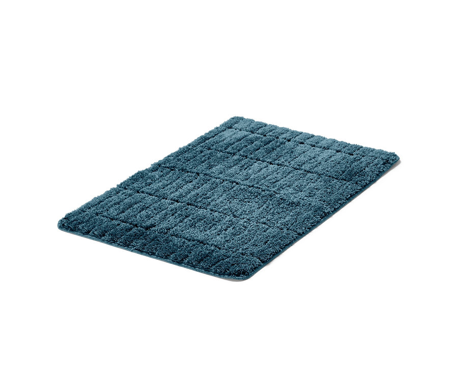 Blaue Comfort-Badematte, ca. 50 x 80 cm.