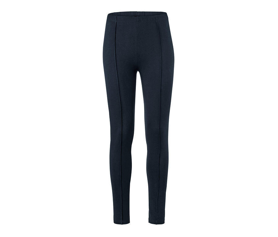 Dunkelblaue Leggings mit Biese.