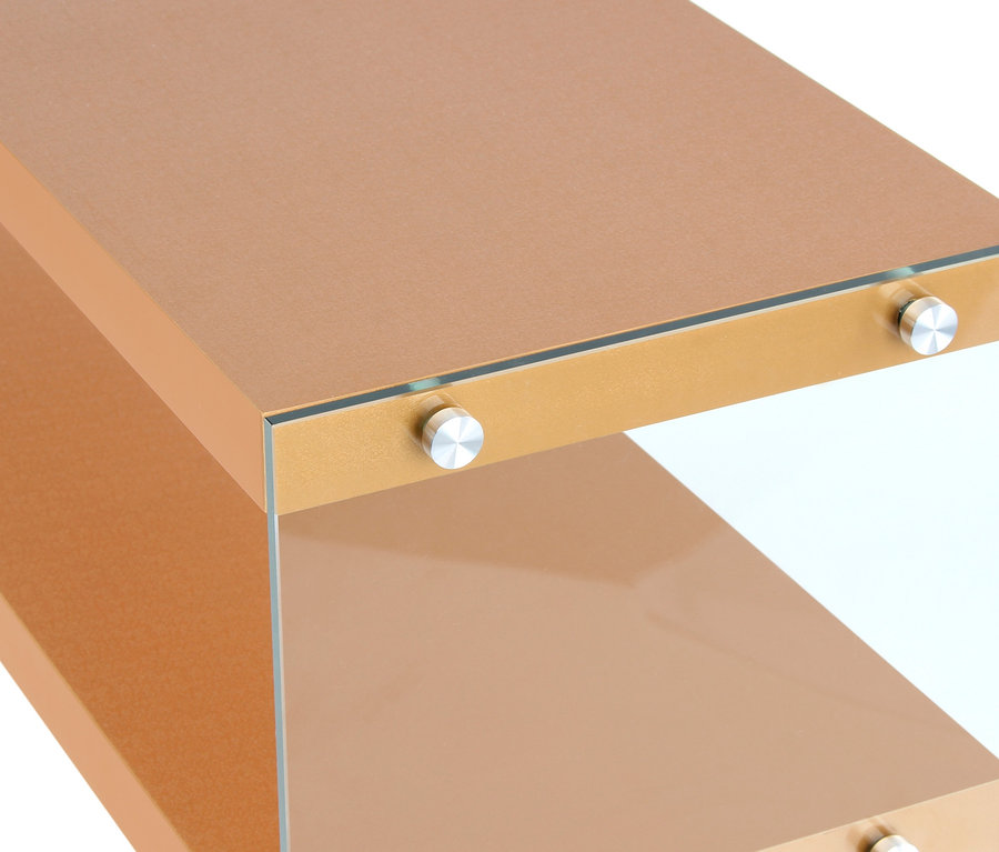 Detailaufnahme eines goldenen Kayoom Konsolentischs »Elementary 225«.