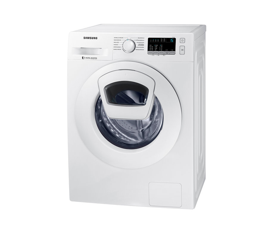 Weiße Samsung Waschmaschine WW80K4420YW/EG, A+++ (von A+++ bis D), 8 kg, 1.400 U/Min.