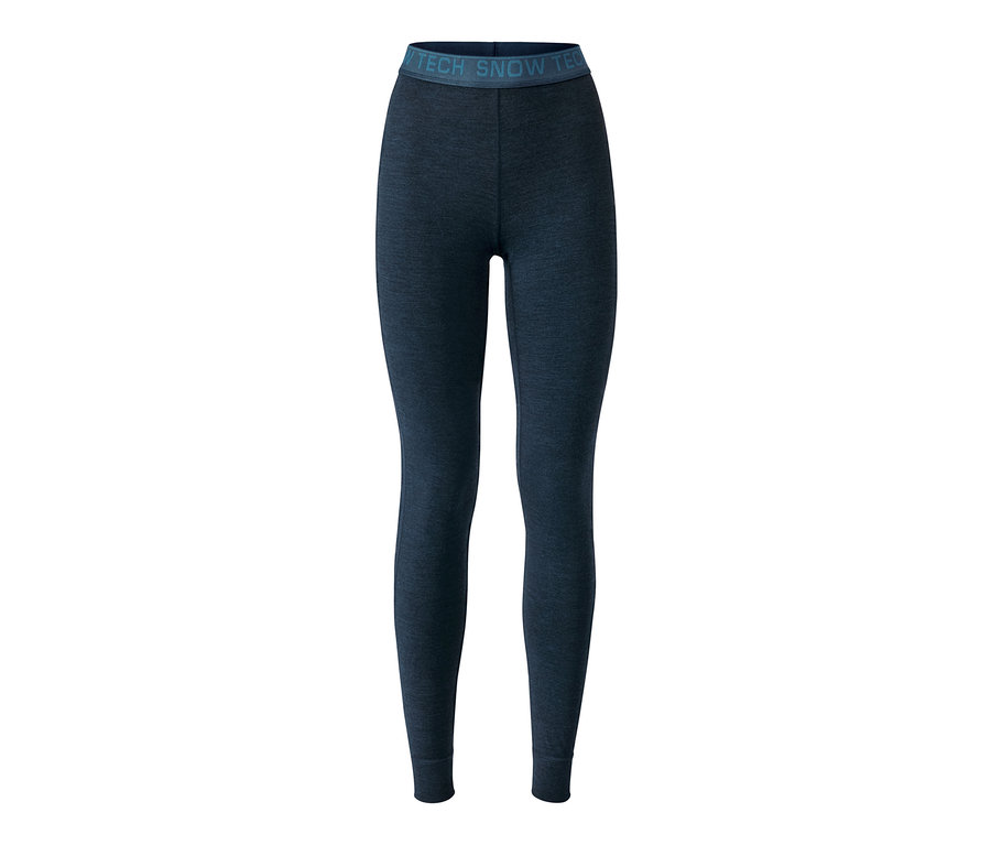 Marineblaue Funktionsunterhose mit Merinowolle.