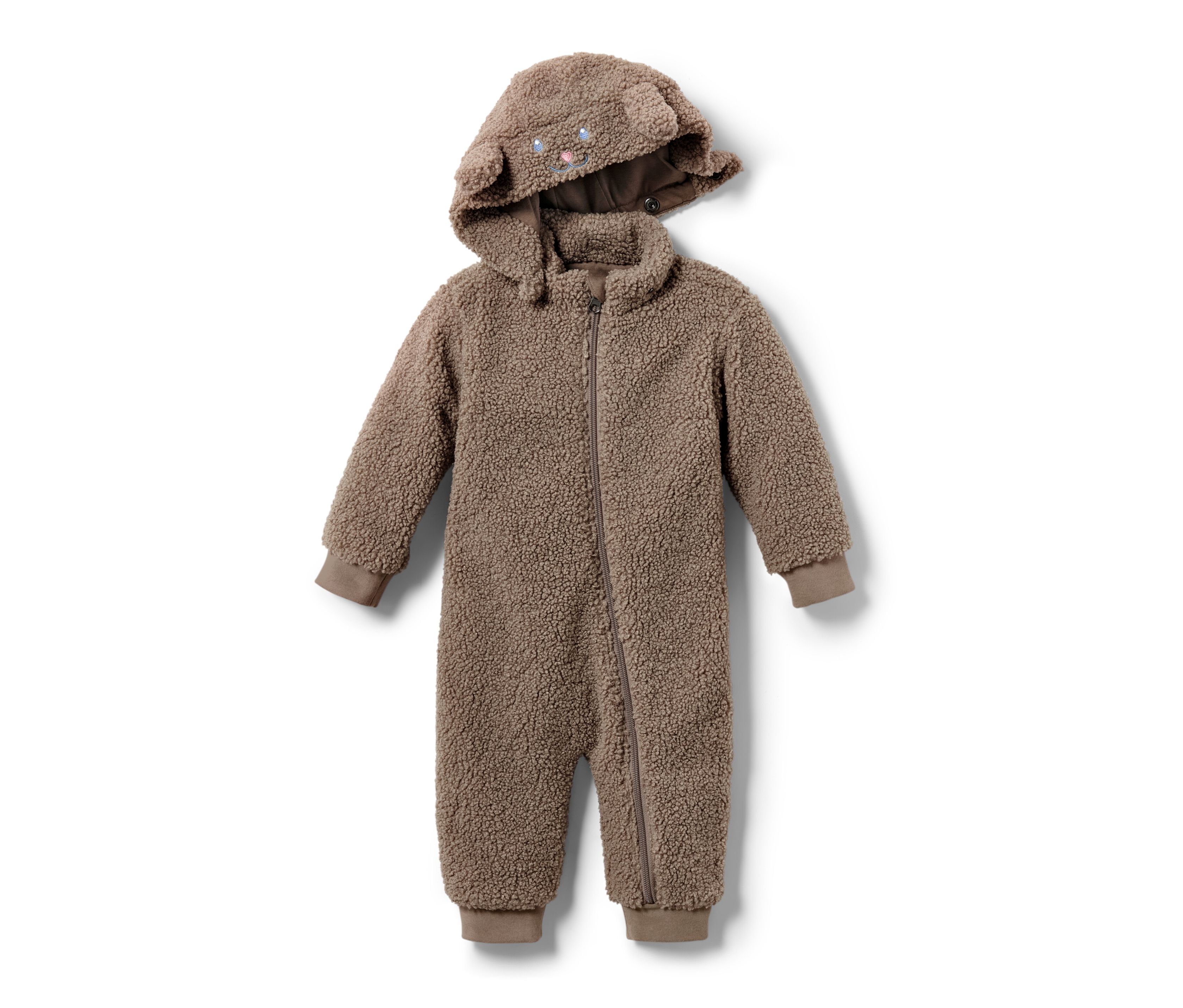 Tchibo - Baby-Teddyfleece-Overall - Baby - Gr. 62/68 - braun