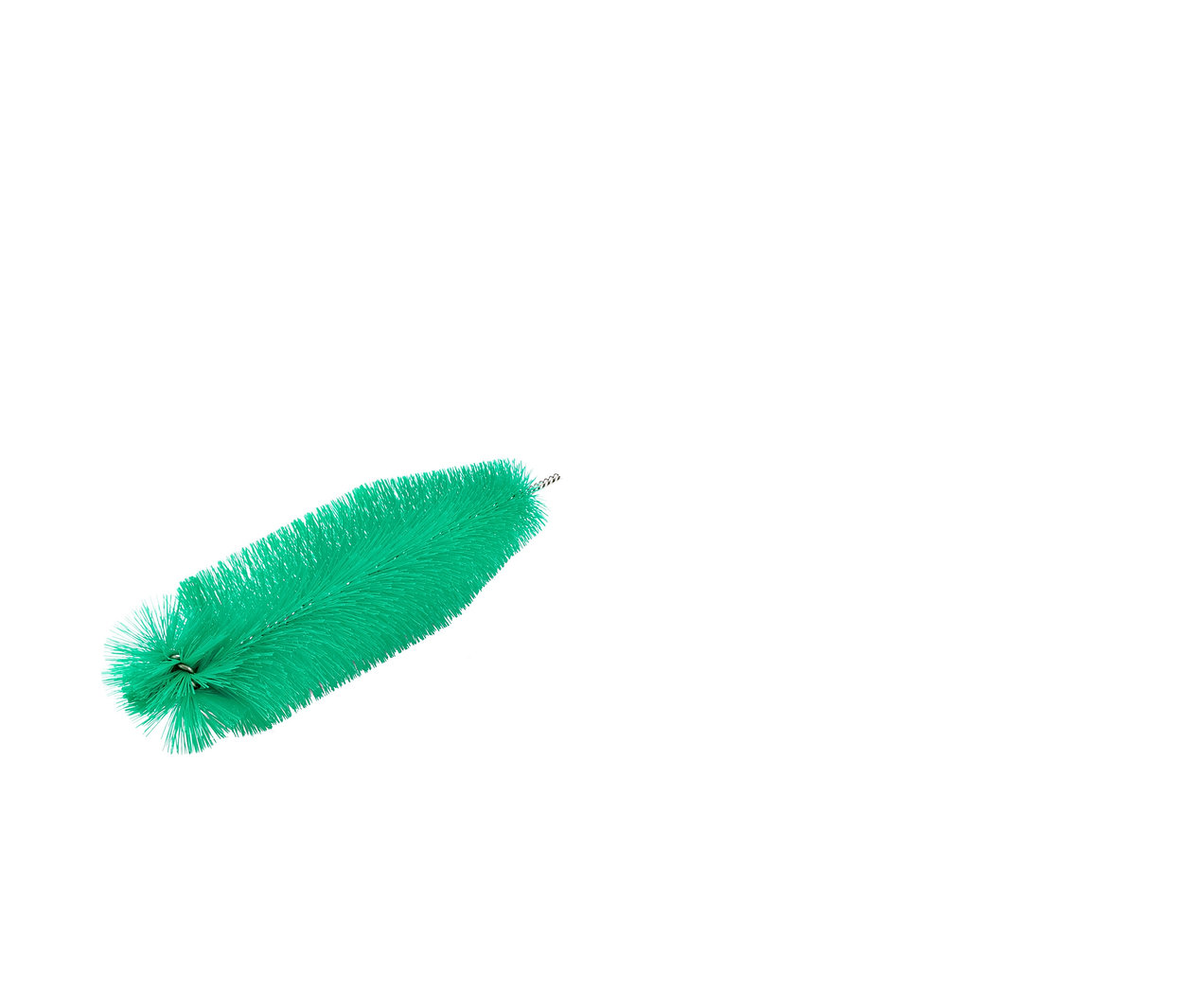 Grüne 3-in-1-Gläser-und-Flaschenspülbürste.