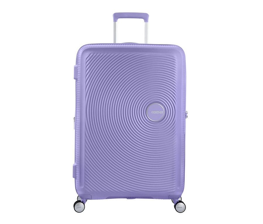 Grosser, lavendelfarbener American Tourister Hartschalen-Koffer »Soundbox« Spinner.