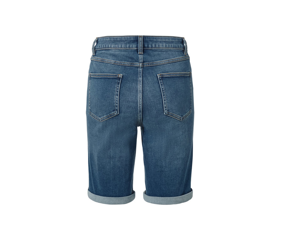 Detail der Rückseite der Bermuda Jeans – Fit »Lea«.