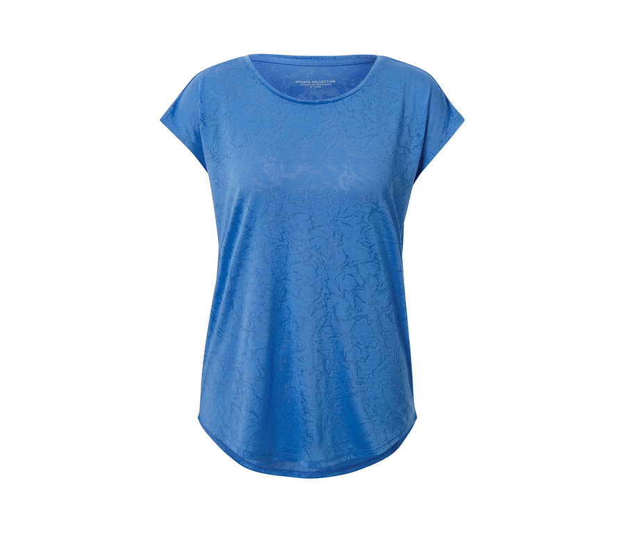 Blaues Sportshirt.
