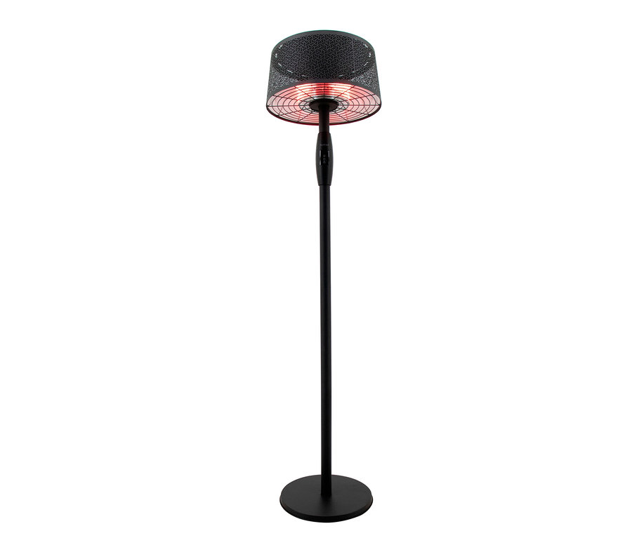 Schwarzer Sunred® Smarter Stand-Heizstrahler Artix Moderna Ultra Standing Black 2.000.