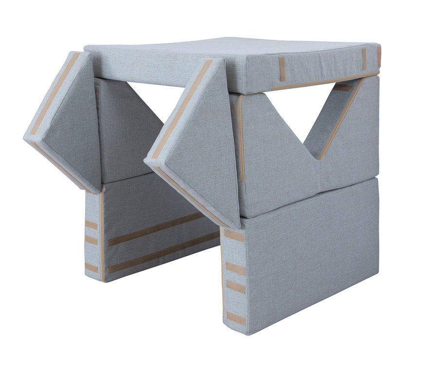 Buddies Spielsofa, mint-grau.