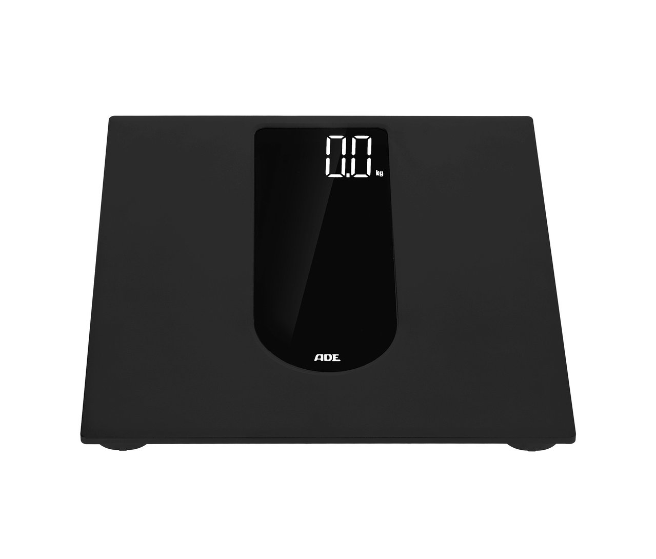 Schwarze digitale ADE Personenwaage.