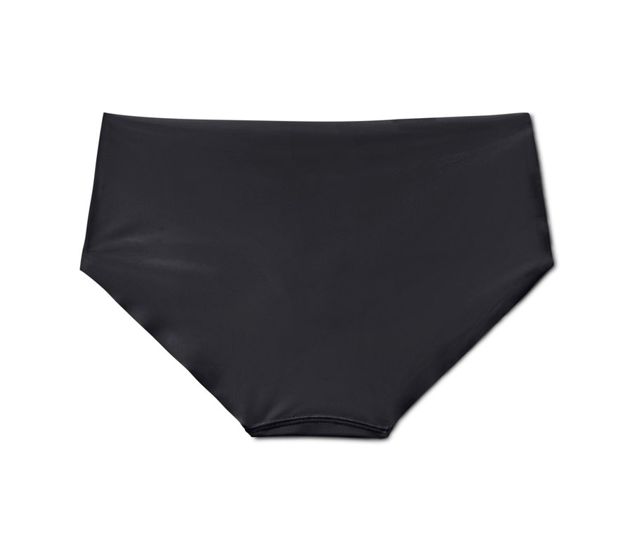 Eine einzelne schwarze Magic-Cut-Panty, aus einem 5er Pack.