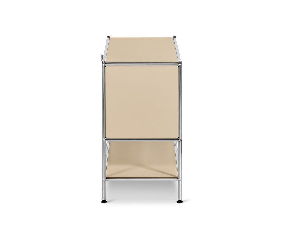 Beiges Sideboard Metall »CN3« mit Klappe.