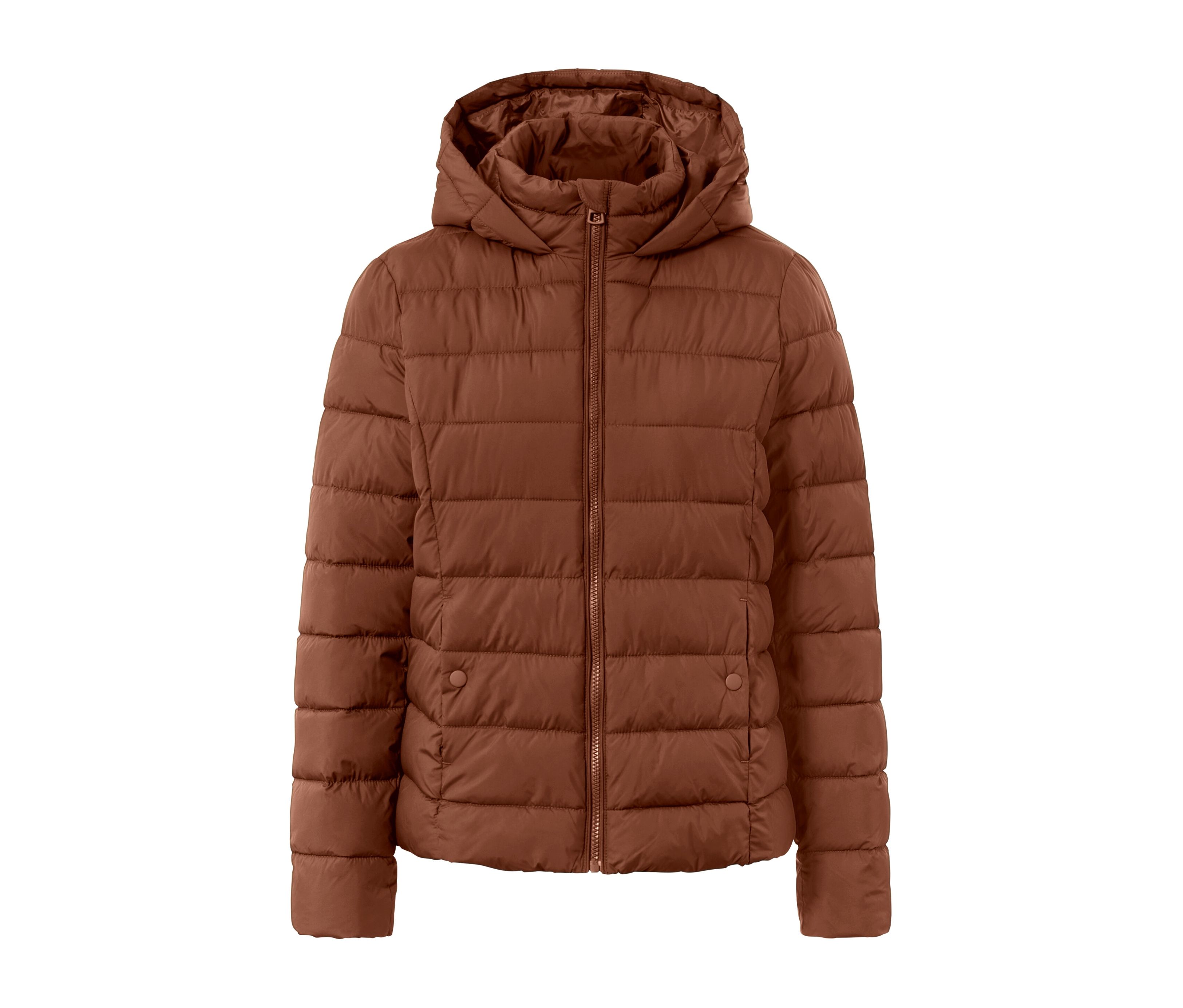 Tchibo - Steppjacke mit Kapuze - Damen - Gr. 38 - cognac