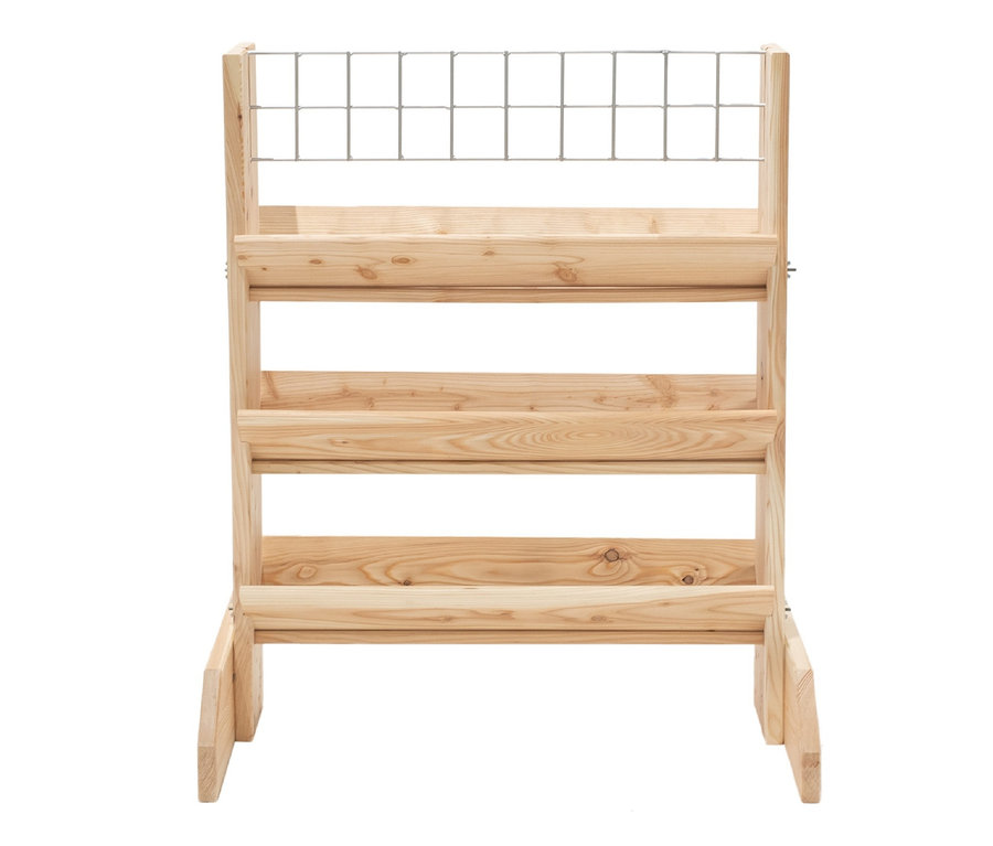 Leeres Premium-Kräuterregal mit Rankgitter, Größe L.